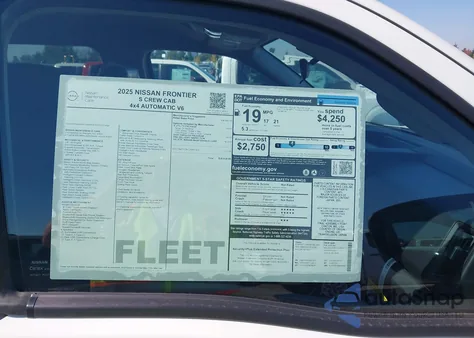 2025 Nissan Frontier S 4X4 из США, поврежденный, VIN 1N6ED1EK0SN632073